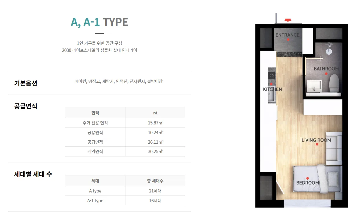 강변역 비바힐스강변 평면도 1
