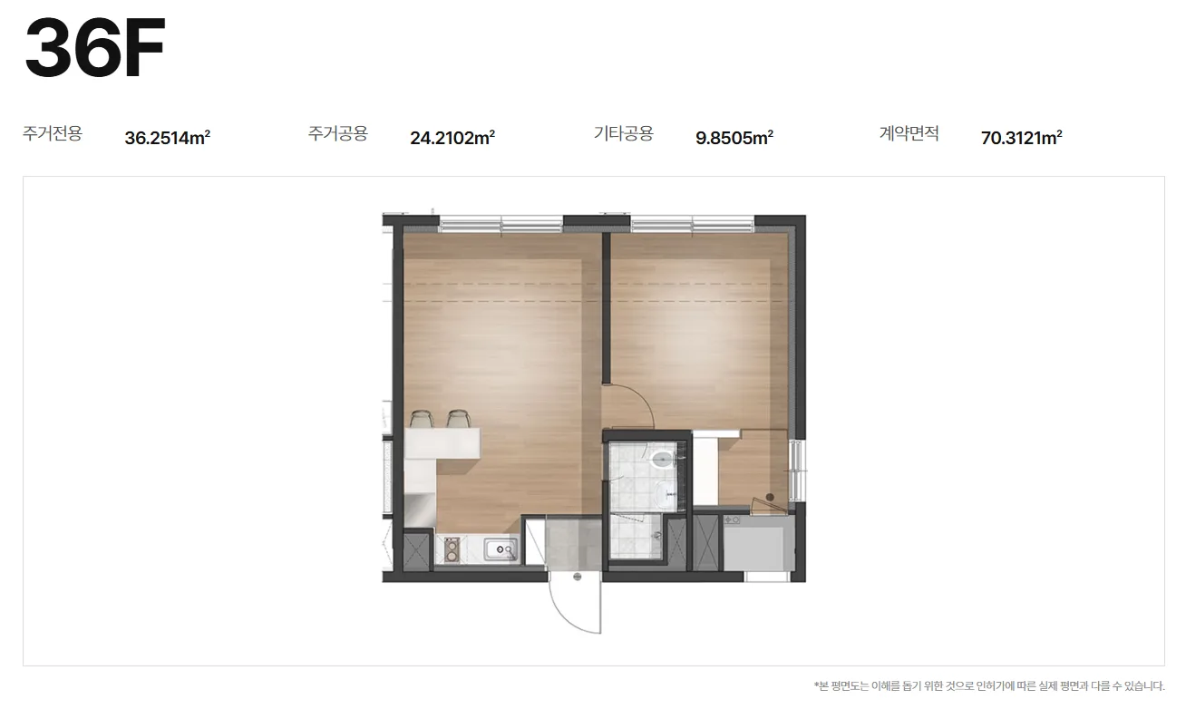 장한평역 장안동 하트리움 평면도 5